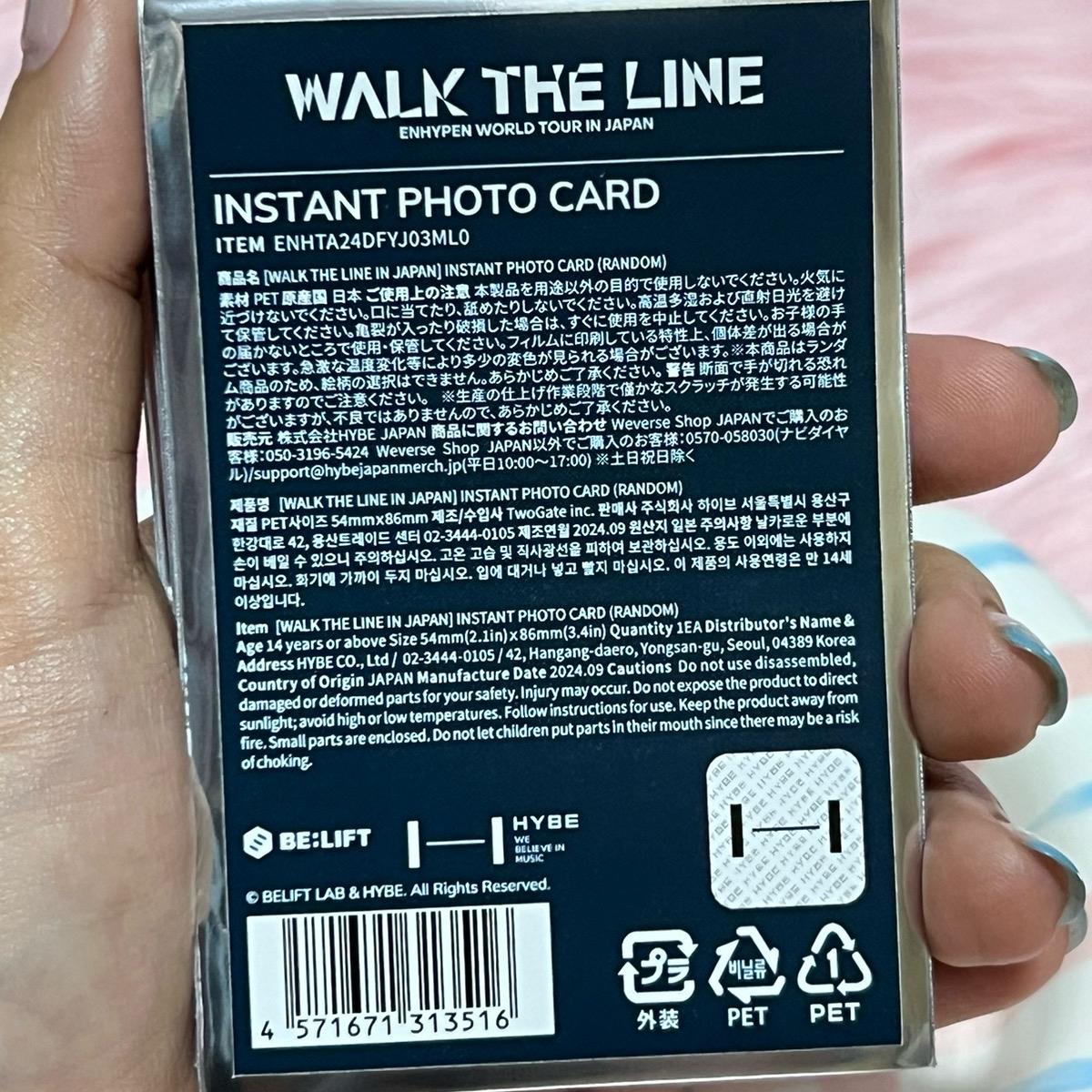 Enhypen Walk the Line Japan Tour Instant Polaroids