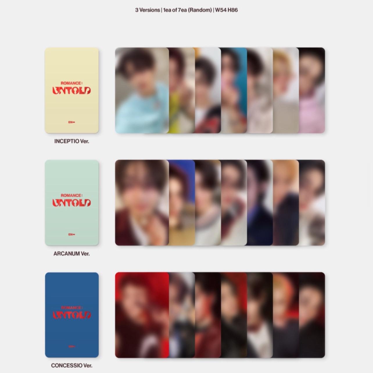 Enhypen - Romance Untold Albums (Inceptio, Arcanum & Concession)