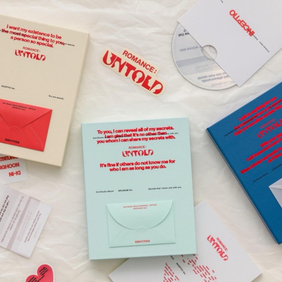 Enhypen - Romance Untold Albums (Inceptio, Arcanum & Concession)